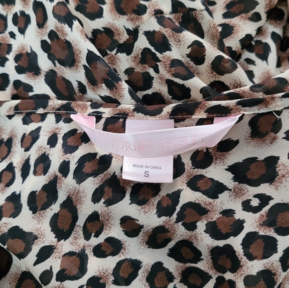 Vintage Victorias Secret Leopard Cheeta Print Nightie Lingerie - Picture 3 of 3